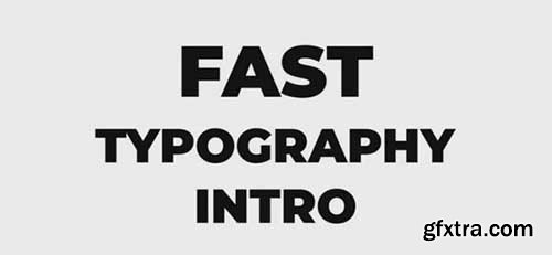 Fast Typography Intro - Premiere Pro Templates 74573