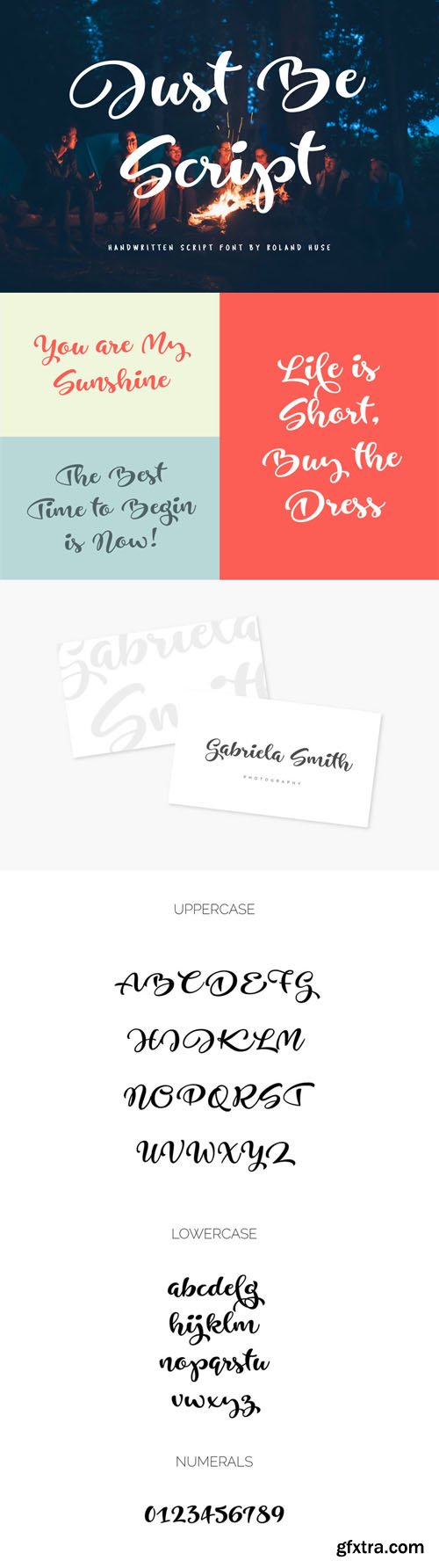 Just Be Script Handwritten Font (TTF) Just Be Script Handwritten Font (TTF)