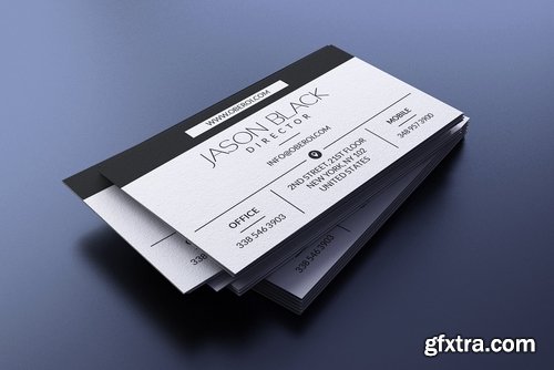 CM - Black And White Business Card 2382986