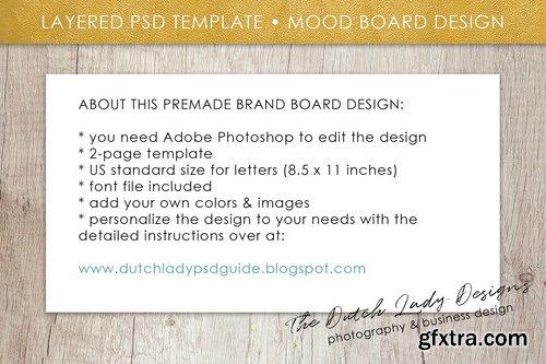 CM - PSD Brand Board Template - Design #1 2381104