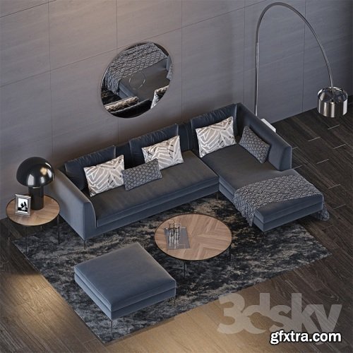 The Sofa & Chair Company Set 8 3d Model » GFxtra
