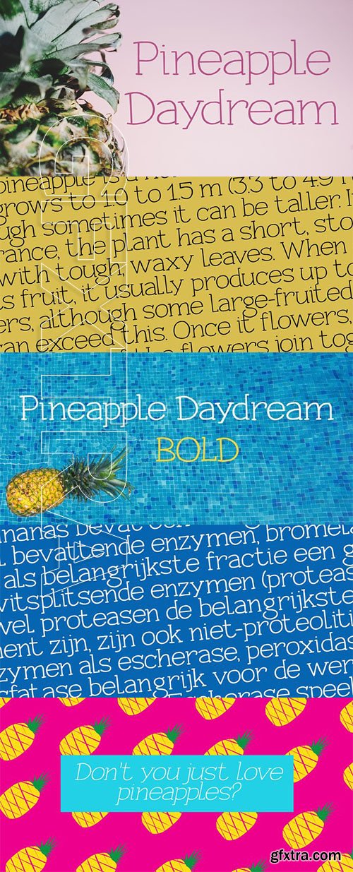 Pineapple Daydream font family