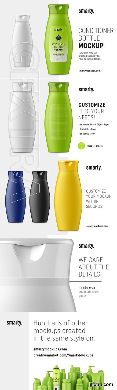 CreativeMarket - Conditioner Bottle Mockup 2442043