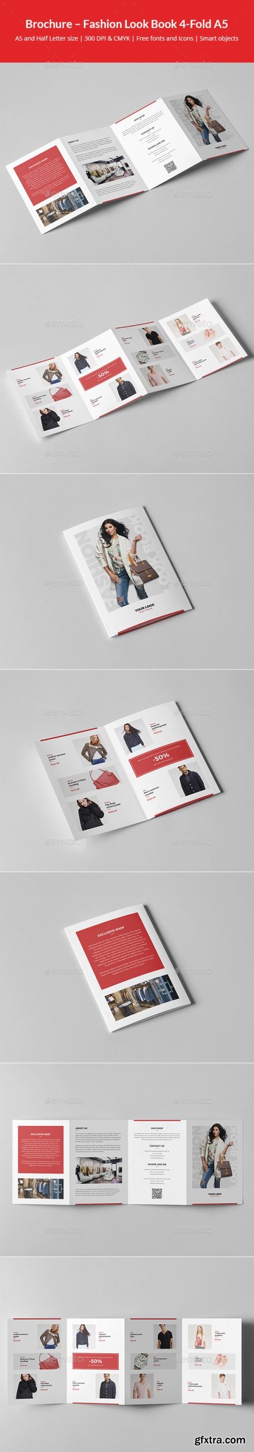 Graphicriver - Brochure &ndash; Fashion Look Book 4-Fold A5 21758386