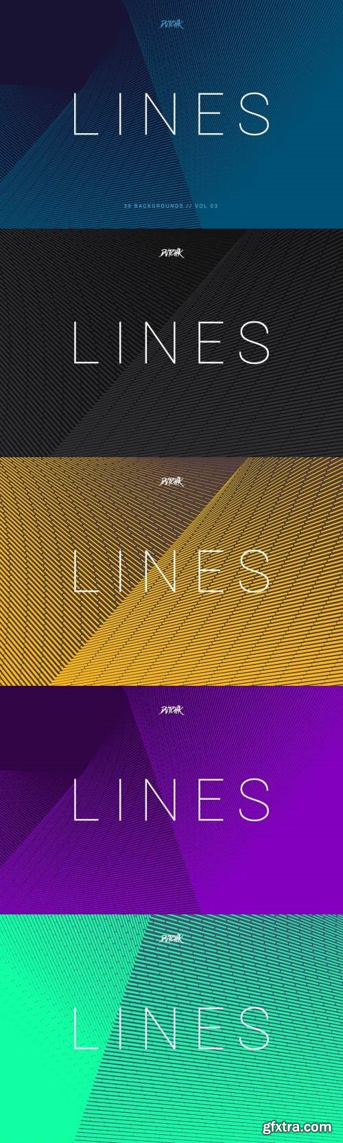 Lines | Abstract Stripes Backgrounds | Vol. 03