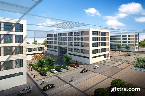 Exterior Building 3D Scene CRYSTAL CG 37-119
