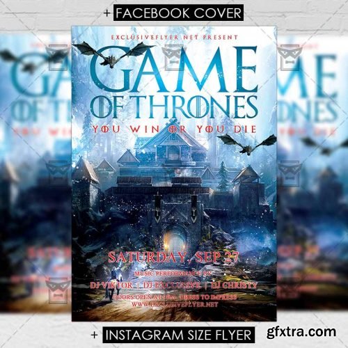 Game of Thrones Night – Club A5 Flyer Template