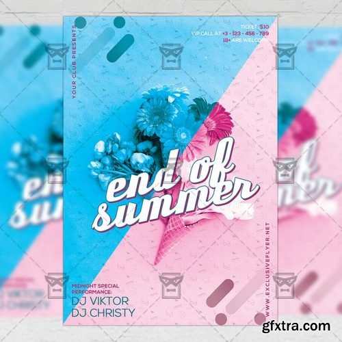 End of Summer Party – Premium A5 Flyer Template