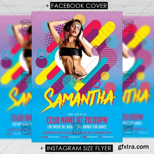 Electro Dj Night – Premium A5 Flyer Template