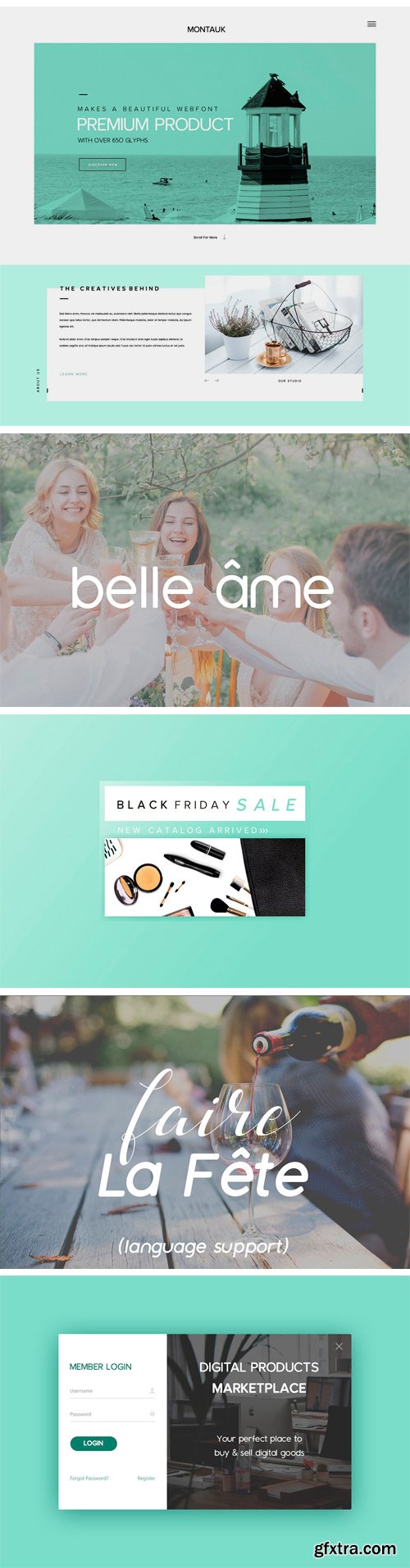 Fontbundles - Montauk | Sans Serif Font Family 58839