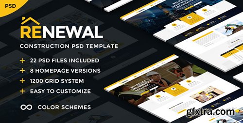 ThemeForest - Renewal | Construction & Industrial PSD Template 21656087