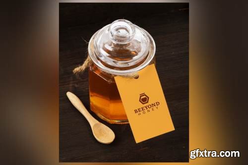 Honey Tag Branding Mock Up