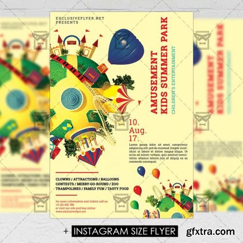 Amusement Park – Premium A5 Flyer Template Amusement Park – Premium A5 Flyer Template