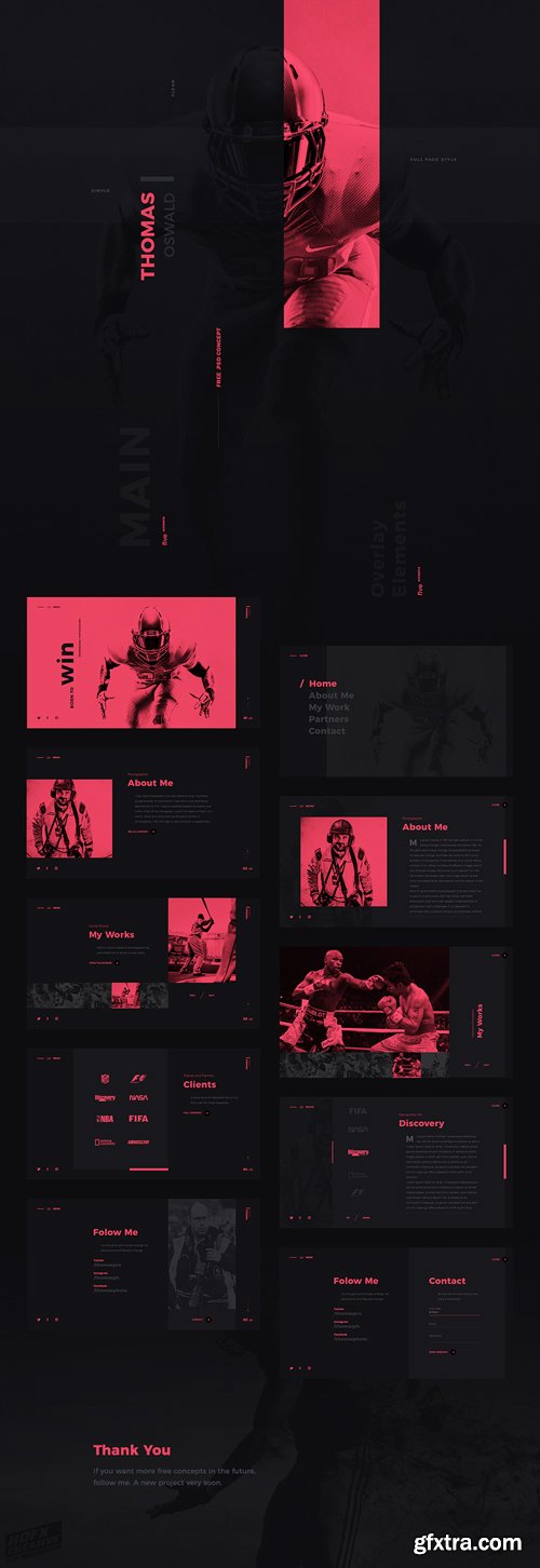 Thomas Oswald PSD Template Thomas Oswald PSD Template