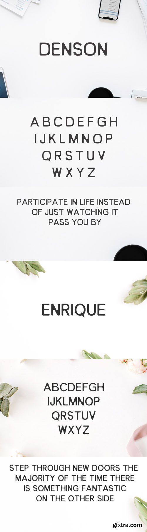 Denson & Enrique Sans Serif Fonts Denson & Enrique Sans Serif Fonts