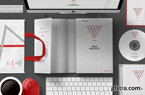 Book Cover Mockup Scene PSD Book Cover Mockup Scene PSD