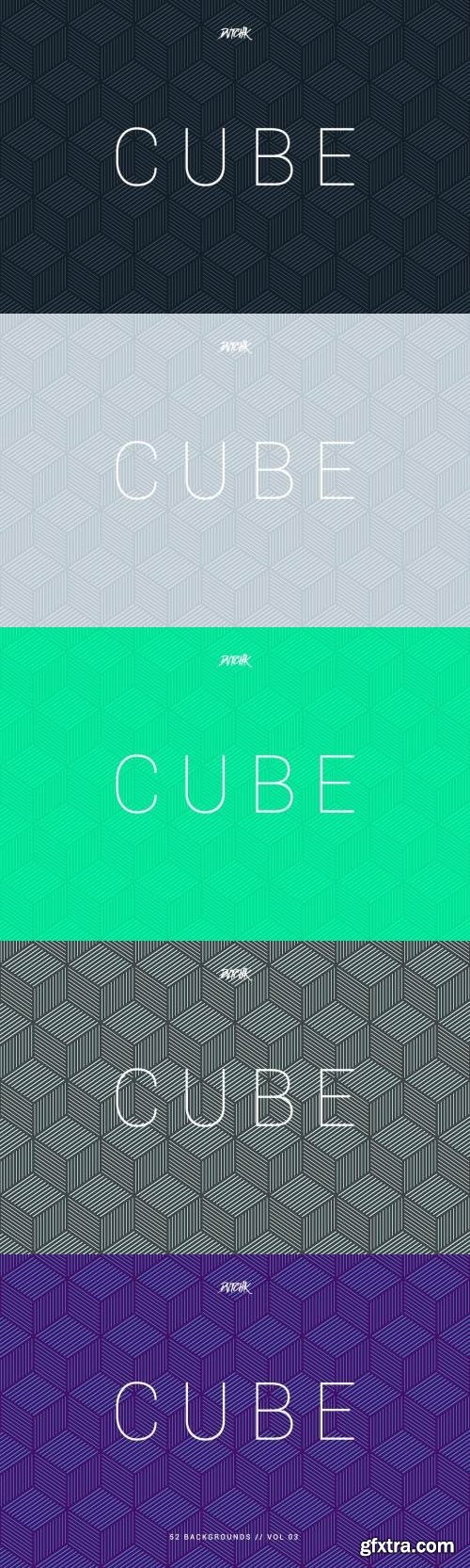 Cube| Seamless Geometric Backgrounds | Vol. 03