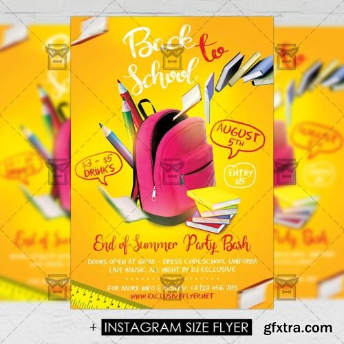 Back to School – Premium A5 Flyer Template Back to School – Premium A5 Flyer Template