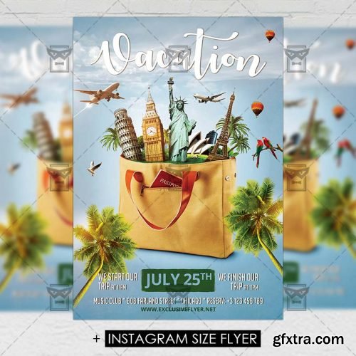 Vacation – Premium A5 Flyer Template Vacation – Premium A5 Flyer Template