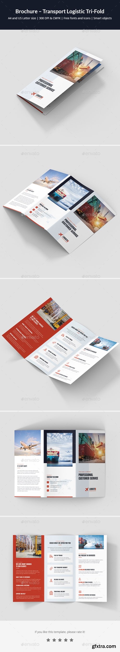 Graphicriver - Brochure &ndash; Transport Logistic Tri-Fold 21781622