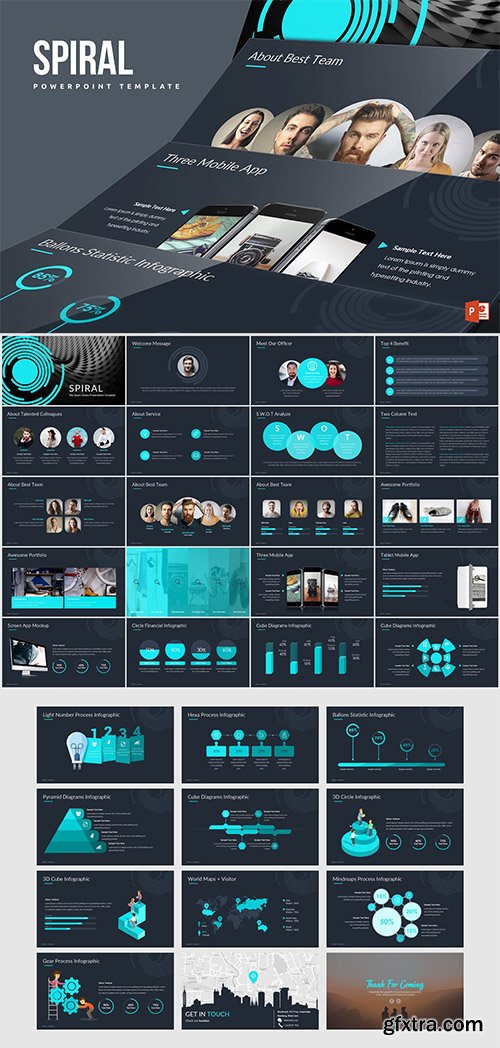 Spiral Powerpoint Template Spiral Powerpoint Template