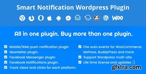 CodeCanyon - Smart Notification Wordpress Plugin v7.7.3 - Web & Mobile Push, FB Messenger, FB Notifications & Newsletter - 6548533 - NULLED