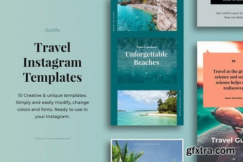 Outlife Travel Instagram Templates