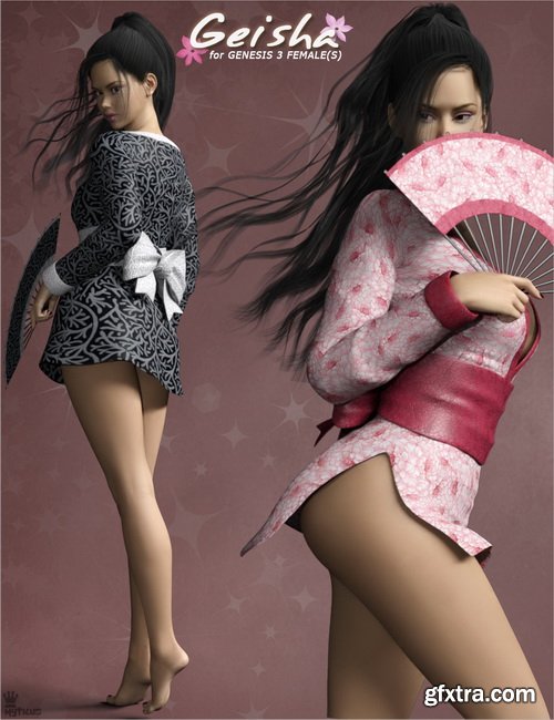 Daz3D - Geisha for Genesis 3 Females
