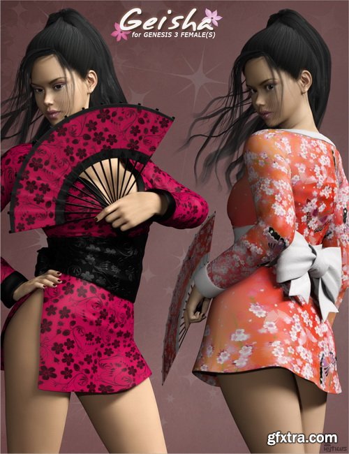 Daz3D - Geisha for Genesis 3 Females