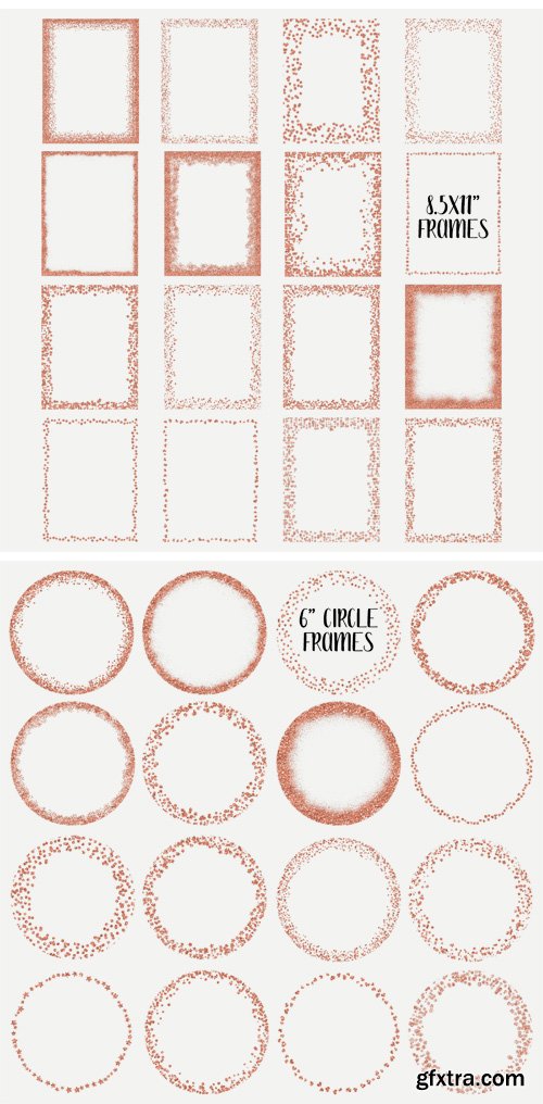 CM Rose Gold Glitter Frames and Borders 2422668 » GFxtra