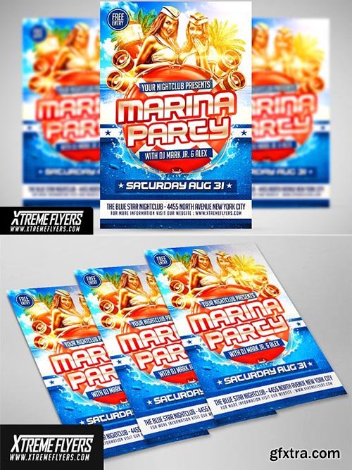 CreativeMarket - Marina Party Flyer 2508128