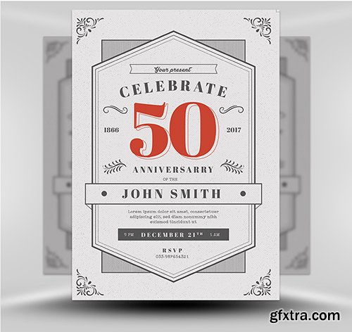 Vintage Anniversary Flyer