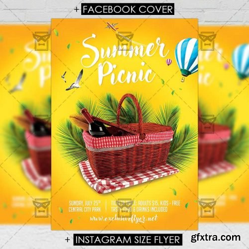 Picnic – Premium A5 Flyer Template Picnic – Premium A5 Flyer Template