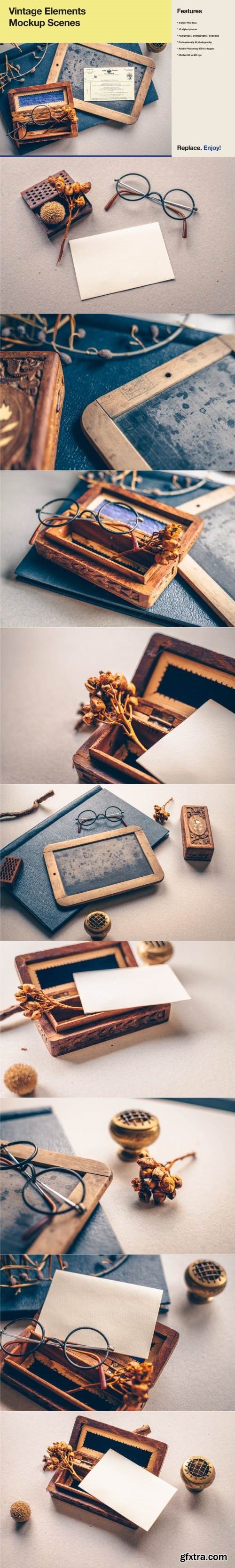Vintage Elements - Mockup &amp; Styled