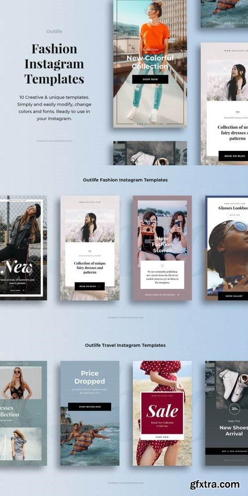 Outlife Fashion Instagram Templates