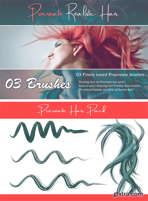 CM Procreate Hair Brushes 2423104 » GFxtra