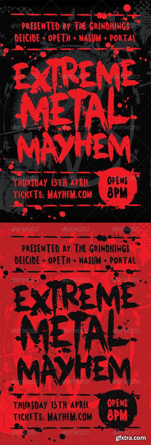 Mayhem - Heavy Metal Flyer Template 7199816 Mayhem - Heavy Metal Flyer Template 7199816