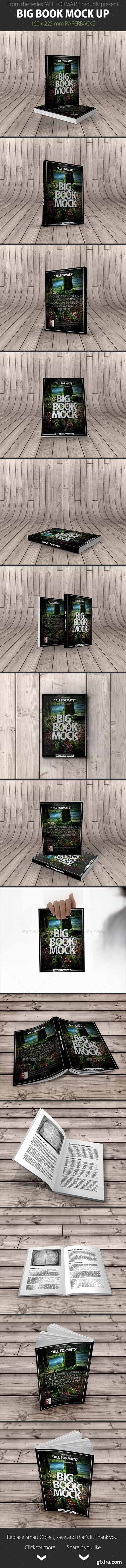 Book Mockup Dimension 160 x 225 mm - Paperbacks 9553265