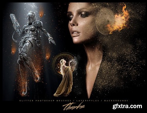 Ron's Glitter Brushes