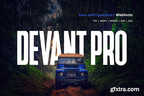 Devant pro - Modern Typeface + WebFont