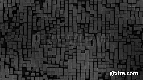 3D Gray Squares 81310