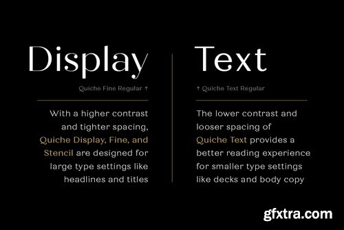 Quiche Font Family Quiche Font Family