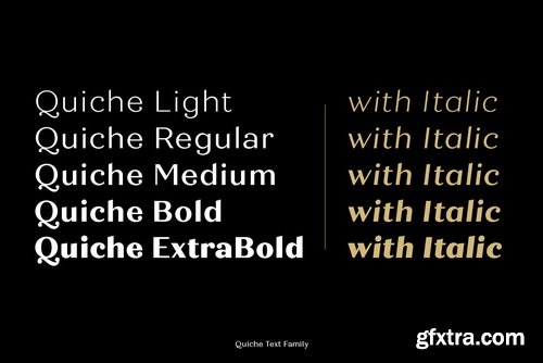 Quiche Font Family Quiche Font Family