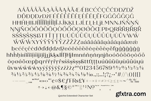 Quiche Font Family Quiche Font Family