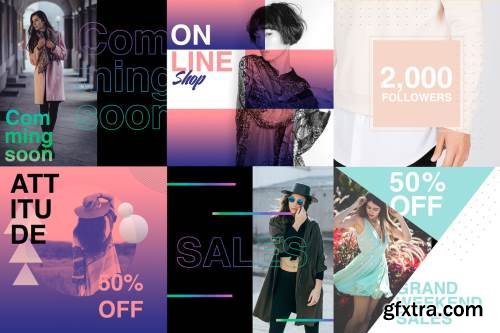 10 Social Media Post duotone Vol. 02