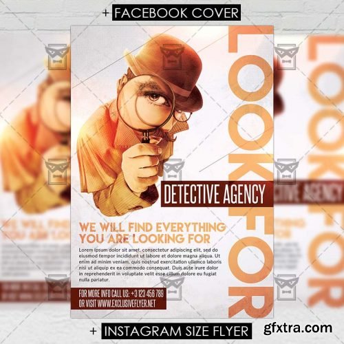 Detective Agency – Premium A5 Flyer Template