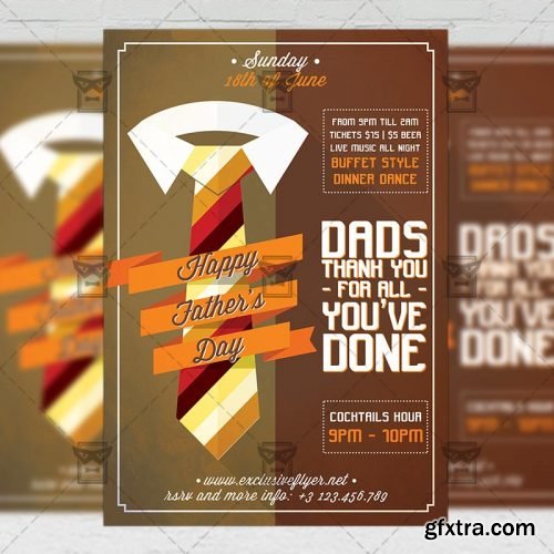 Happy Father’s Day – Premium A5 Flyer Template Happy Father’s Day – Premium A5 Flyer Template