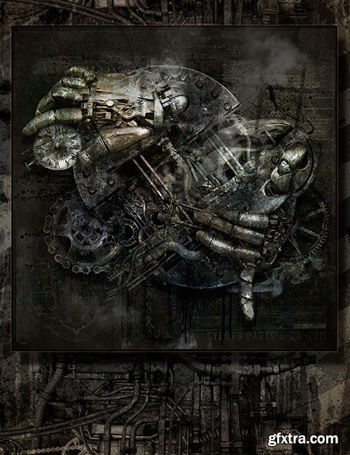 Ron's Cyborg Parts Photoshop Brushes Ron's Cyborg Parts Photoshop Brushes