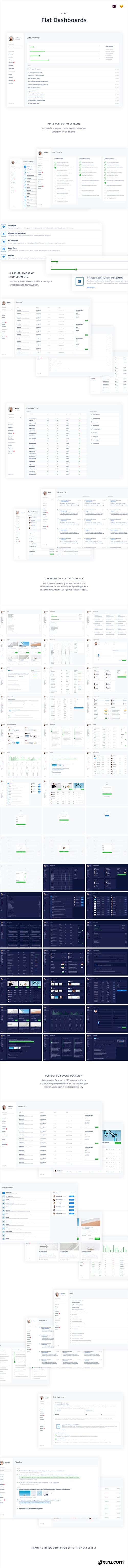 Flat Dashboards UI Kit Flat Dashboards UI Kit