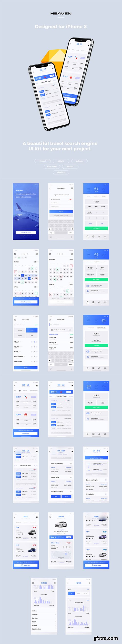 Heaven Mobile UI Kit